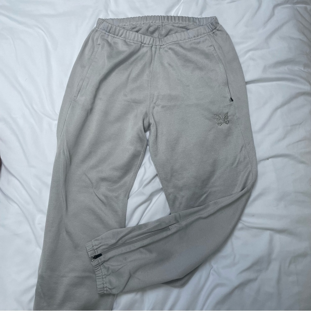 Needles Japan Silver Zipped Lounge Pants size S